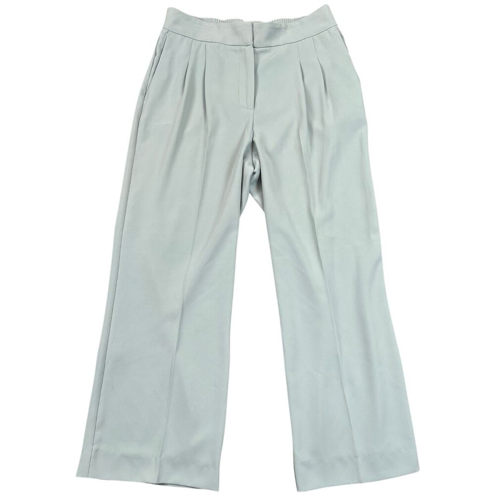 House of Harlow 1960 Dress Pants Pale Green High Rise Straight Leg Cropped - 4